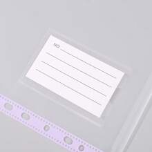 4pcs Hook And Loop File Bags, Transparent File Bags With Label Cards, Easy To Organize Documents And Files - Sets - View 4