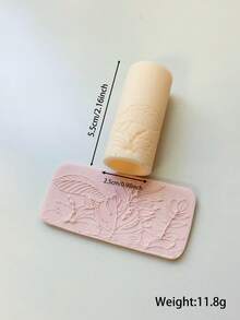 Polymer Clay Texture Roller, Floral Embossed Polymer Clay Texture Roller | Embossing Pottery Texture Rollers For Jewelry Making, Like Polymer Clay Texture Sheets, Work With Polymer Clay Cutter Ideal For DIY Crafts, Art Design, And Jewelry Making - Texture Roller - View 15
