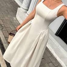 Women Long Dresses - Marrón - 查看 7