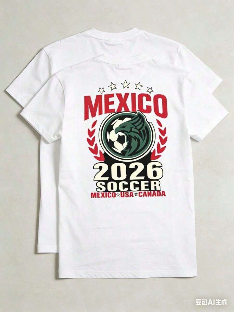 Women's Casual Football Shirt, 2026 World Cup Style, Ideal For Watching The Games And Looking Stylish Every Day EEA3 - 白色 - 查看 1