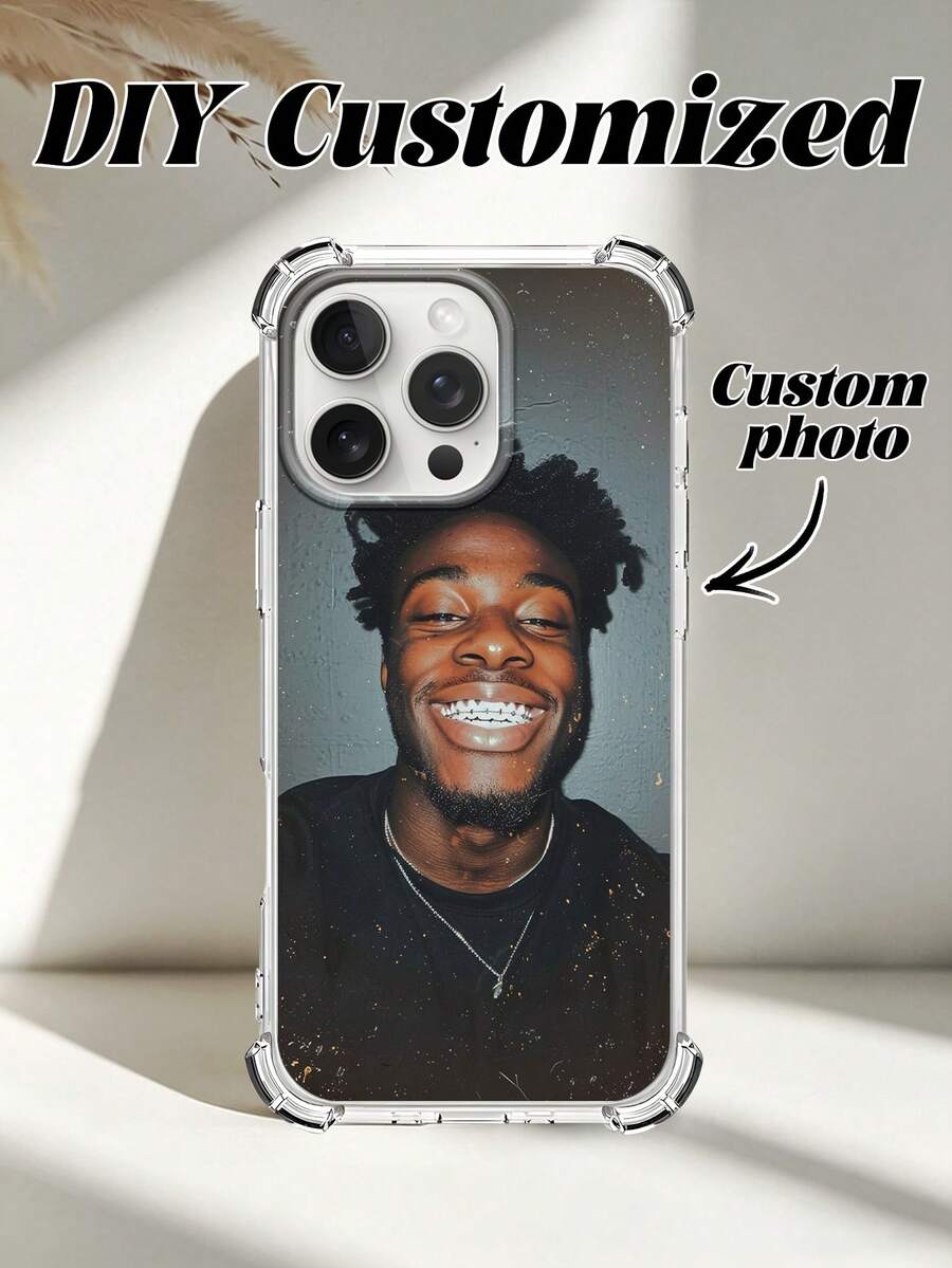 1pc Personalized Custom Name Black Phone Case Compatible With 16 Pro Max/17 Pro Max/17 Air/17/16 Plus, S26 Ultra/S26/S25 Ultra/S25 Plus/S25/A56/A55/A07/A17, And Other Models, Unique Gift