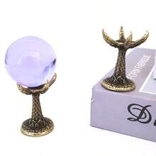 1pc Gothic Dragon Claw Crystal Ball Display Stand, Vintage Distressed Style, Spherical Ornament Base, Suitable For Crystal Collection And Home Aesthetic Decor, Gift For Fantasy And Dark Style Enthusiasts, Birthday Gift / Graduation Season Gift / Independence Day Gift / Wedding Season (Ball Not Included) - 1PC - View 3