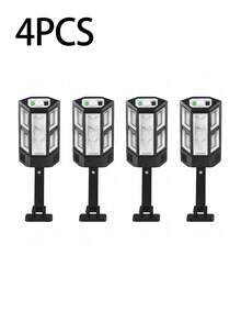 LED Solar 3-Sided Screen Light, Suitable For Home, Family, Garden, Outdoor, Park, Yard, Wall Sconce, Remote Control Smart Infrared Motion Sensor Light, Outdoor Waterproof Light-Controlled LED Street Light - PP-902T - View 12