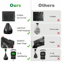8 Gallon Portable Toilet Bags  Travel Potty Bags Thickened Waste Bags For 5 Gallon Bucket Compostable Camping Toilet Supplies - 25 PCS - View 3