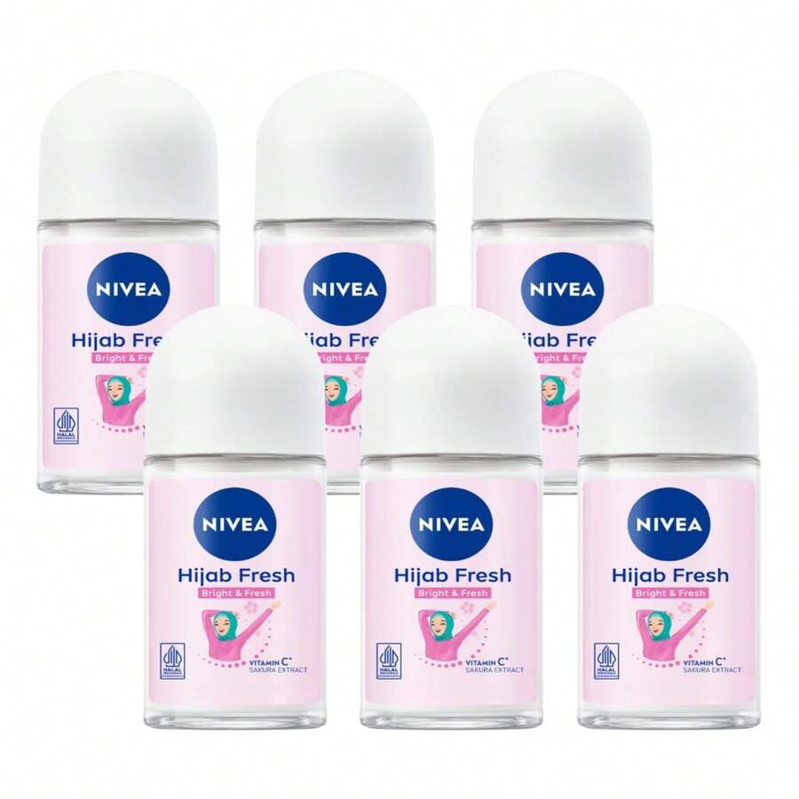 Nivea Whitening Hijab Fresh Roll-On Deodorant - 0.845 Fl Oz - Pack Of 6 - 多樣化香型 - 查看 1