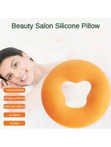 Silicone Face Massage Pillow,SPA Beauty Face Relax Headrest,Salon Skin Care Soft Overlay Travel Head Support - Multicolor - View 5