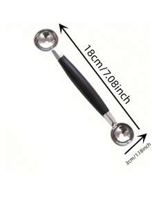 1/2pcs Stainless Steel Fruit Ball Scooper, Double-Sided Fruit/Watermelon Ball Scooper, Creative Double-Head Watermelon Ball Scooper, Melon Ball Scooper, Ice Cream Scooper, Kitchen Tools, Kitchen Accessories - Multicolor - View 14