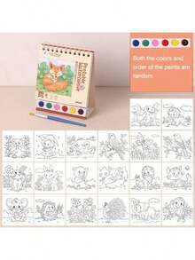 20-Page Watercolor Painting Set - Complete All-In-One Art Kit For Beginners And Artists, Premium Paper With Illustrations, Suitable For Creative Leisure Activities - Color Mixing - View 13