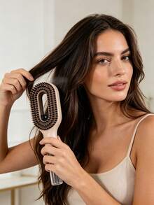 WANMEI 2-In-1 Spray Hair Brush, Built-In Water Tank, Directional Spray, Soft Bristles, Dry And Wet Use Styling Comb, Moisturizing Hair Brush, Curly Hair Comb, Hair Care, Water Sprayer, Travel Comb, Hair Brush, Hair Styling Tool - Multicolor - View 3