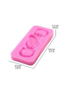 Cartoon Three-Dimensional Belt Buckle Decoration Clay Silicone Mold DIY Decorative Accessories Production Silicone Mold, Suitable For Handmade Art Production, Easy Demolding, Reusable Silicone Mold - Pink - View 6