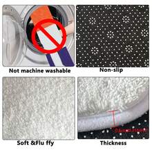 1pc Gold Black Grey Pattern Kitchen Mat, Faux Cashmere Washable Door Mat, Soft Skin-Friendly Decorative Floor Mat, Durable Home Entryway Rug, Small Area Rug, Kitchen Decor Mat, Suitable For Living Room, Bedroom, Bathroom, Etc. - View 3