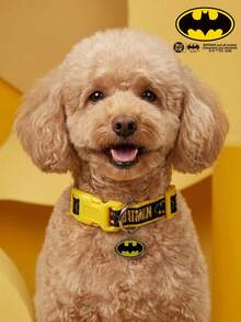 Batman X PETSIN Pet Letter Print Collar - Black - View 1