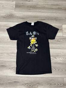 T-shirt Anime Vintage Ranma 1/2 Rumiko Takahashi Manga Japonais Noir Taille S - Noir - Voir 1