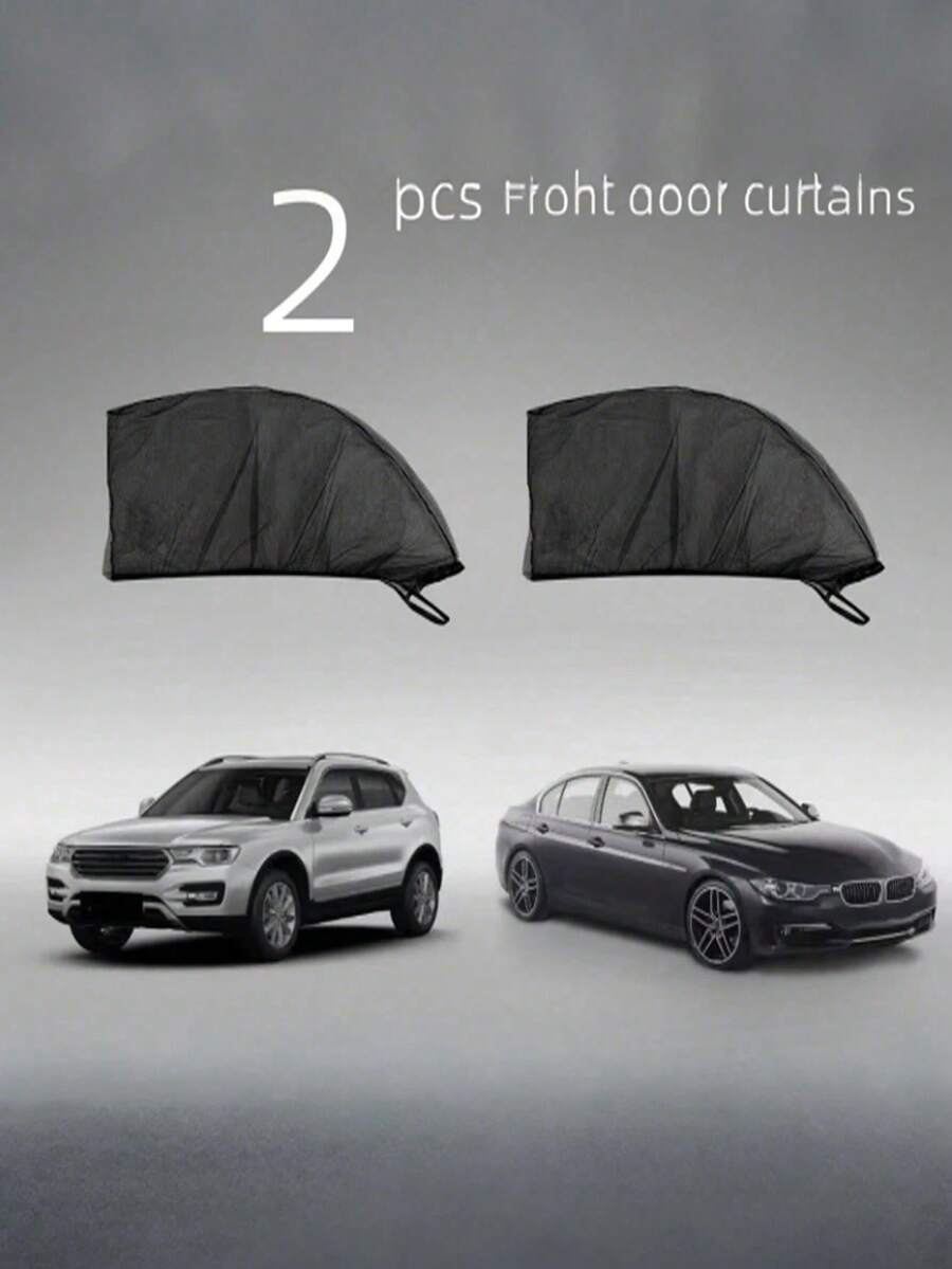 High Density Mesh Breathable Car Anti-Mosquito Net, Blocks Insects And UV, Retractable Car Window Sunshade, Suitable For RVs And Self-Driving, Universal Car Sunshade, Suitable For Car Camping And Outdoor Rest, Outdoor Decor Camping Essentials