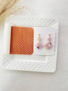 Set Rol Tanah Liat Bertekstur - Rol Embossing Plastik dengan Pola Garis, Anyaman & Berlian, Cocok untuk Tanah Liat Polimer, Keramik, Gerabah, Patung, Pembuatan Perhiasan | Alat Tekstur Tanah Liat DIY untuk Anting, Liontin & Kerajinan Tangan - Seri Roller - View 8