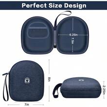 Casmilee Wireless Earphone Case And Carrying Case Compatible With Over-Ear Models, Gray (Box) XMCB - 藍色的 - 查看 3