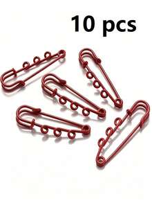 10/20/30/50/100/Pcs 50mm Multi-Color Safety Pin Brooch - DIY Jewelry Making Blank Base & Accessories, Brooch Pin, DIY Supplies - Multicolor - View 24