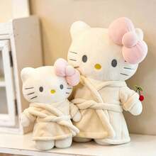 1 pièce Peignoir, Pyjama, Peluche, Oreiller de sommeil, Cadeau d'anniversaire, Cadeau de la Saint-Valentin, Souvenir - Gris pâle - Voir 9