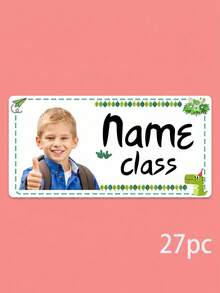 14/27/58pcs Stiker Foto Nama Anak yang Dapat Disesuaikan, Stiker Foto Anak yang Dapat Dikustomisasi, Cocok untuk Sekolah Dasar, Map PR dan Perlengkapan Seni, Stiker Mainan Anak yang Dapat Dikustomisasi, Dot Bayi dan Perlengkapan Penitipan Anak - MultiWarna - View 20