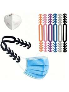 15/5/10pcs Random Color Disposable Earloop Masks With Adjustable Buckle - Multicolor - View 5
