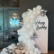 Happy Birthday Background Decoration - Shiny Happy Birthday Felt Letter Sign With Adhesive Backing, Suitable For Balloon Arch, Wall Decoration, Birthday Party Background Decoration - Multicolor - View 8