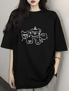 Women T-Shirts - Black - View 1