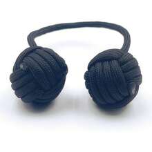 Fidget Beads Skill Toys, Fidget Toys, Parachute Cord And Steel Beads Handmade Fidget Beads, Beginners Worry Beads, Portable EDC Leisure Toys (Black) - Gold Blue - View 5