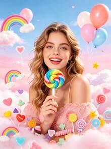 10/30/50/80/100/200/500pcs Multicolor Whimsical Faux Candy Resin Charms Set - Vibrant, Sweet Theme Decorations For DIY Crafts And Scrapbooking - DIY Candy - View 4