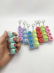 Fidget Toy Keychain - Multi-Key Press Pendant, Portable Keyboard Clicker, For Focus And Relaxation, Stress Relief Desk Toy, Ideal Gift For Adults - Color - View 5