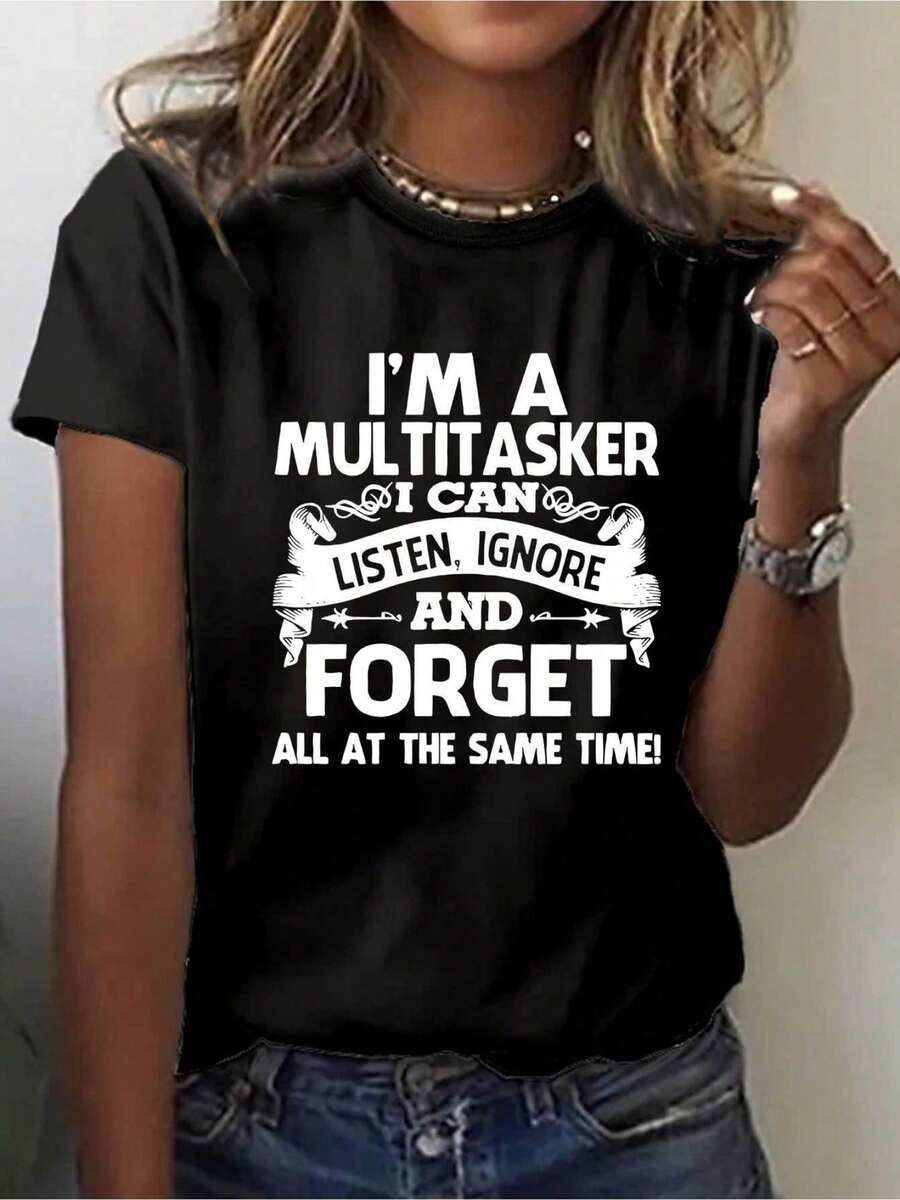 Women T-Shirts - Black - View 1