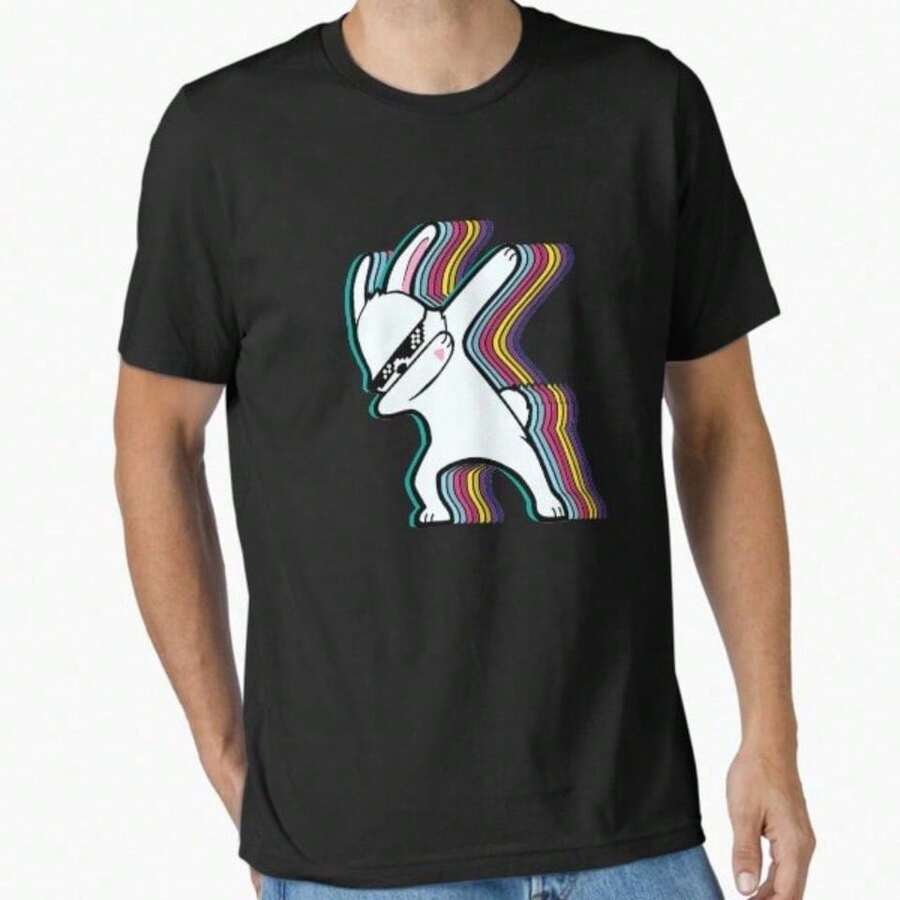 Camiseta Clásica Firefly Farms Run Rabbit Run (Comodidad) - Negro 10 - Ver 1
