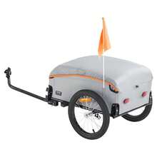 [Free Shipping] Bicycle Goods Trolley 27.5x18.5x10 Inches For Grocery Transport Equipment Hauling Outdoor Utility, 160 Lbs Capacity Heavy-Duty Metal Frame Foldable Compact Storage Universal Hitch Connection-XY448110 - Default0 - View 7
