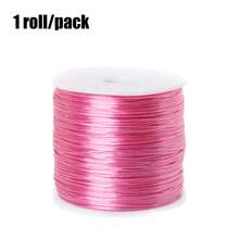 1 Rollo/Paquete de Cordón Elástico para Hacer Pulseras de 0.8mm, Hilo Elástico de Material de Nailon, Cuerda Elástica para Hacer Joyas DIY, Collares, Cuentas y Manualidades - 1 rollo/paquete - Ver 13