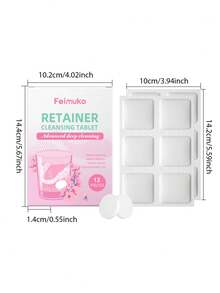 Denture Cleaning Effervescent Tablets Deep Clean Denture Corners Impurities Keep Fresh Clean Comfortable Wear - Solid State - View 5
