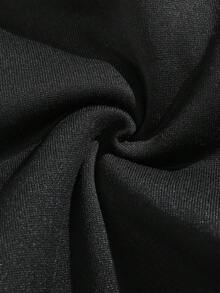 Men's Loose Casual Solid Color Straight Leg Pants, Versatile Casual Straight Leg Pants - Black - View 7