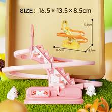 Manual Press Duck Track Slide Toy,Kids Hand Operated Stair Climbing Race Car Game, Educational Development Interactive Toy For Toddlers Boys Girls - Multicolor - View 12