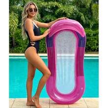 1pc Swimming Buoyancy Aid, Water Hammock, Beach And Pool Floating Bed, Inflatable Sofa, Floating Raft, Floating Board, Inflatable Pool Hammock, Summer Pool And Beach Party Accessories. Perfect For Poolside Vacation And Relaxation. - Multicolor - View 13