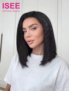 Hair Wear Go 半頭套 捲髮/直髮/捲直髮 彈性貼合 3合1 半頭套 附抽繩 穿戴即走 無膠 真人髮 180% 密度 12-16吋 波波頭 女用日常款 - SNatural - 查看 3