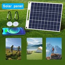 10W USB Solar Panel, 5V Solar Panel Kit, High Efficiency Monocrystalline Silicon, Suitable For RVs, Campers, Vehicles, Caravans And Other Off-Grid Applications - Black - View 12