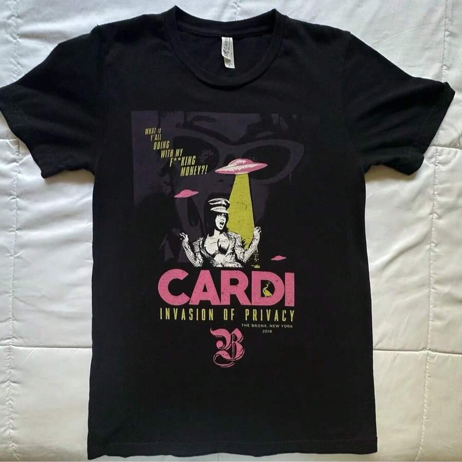 Camiseta con Gráfico INVASION OF PRIVACY RARA - Negro - Ver 1