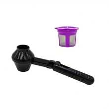 Coffee Measuring Scoop Funnel With Coffee Pods, Reusable Refillable Coffee Pods, Coffee Measuring Spoon Of 2 Tablespoon Capacity, Scoop With Funnel For Ground Coffee, Protein Powder, Tea - Multicolor - View 9