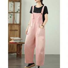 Women Denim Overalls & Jumpsuits - Pink - View 2