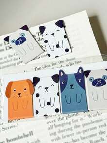 Cartoon Animal Magnetic Bookmarks, Creative Comic Magnetic Bookmarks, Exquisite Cute Student Stationery Gift, Book Decoration Clip, Reading Marker Index Textbook Page Clip, Back To School Essential - Bookmark - View 3