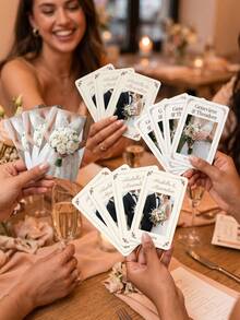 Personalized Custom Photo & Text Playing Cards, Romantic Keepsake Deck For Wedding/Anniversary, Custom Gift For Couples, Unique Collectible Card Set For Game Night & Souvenirs - Multicolor - View 3