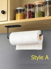 1pc Kitchen Paper Towel Holder, Countertop Paper Towel Dispenser, Napkin Box Rack, Stainless Steel Kitchen Paper Towel Holder With Weighted Base, Space-Saving Design For Paper Towels, Napkins, Kitchen Roll, Wall-Mounted Storage Organizer, Modern Kitchen Accessory, Durable Kitchen Utility, Wall-Mounted Dispenser, Kitchen Storage Accessory - Multicolor - View 19