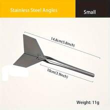 1 Set Premium Stainless Steel Angle Trowel – Inside & Outside Corner Trowel For Concrete, Drywall Plastering And Brick Veneer, Industrial Grade Handcrafted Durable Construction & Repair Tool - Sludge Tools - View 7