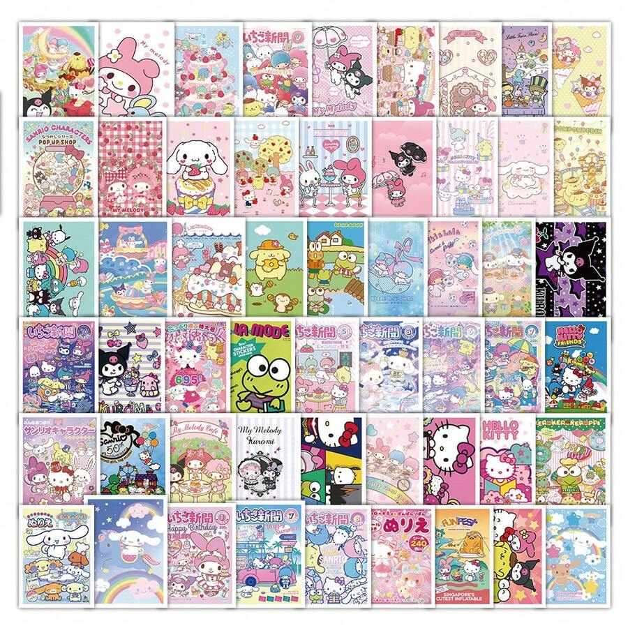 SANRIO 62件藝術海報牆面裝飾印刷圖片卡 - 62件 - 查看 1