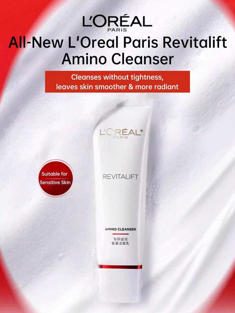 Pembersih Wajah L'Oreal Asam Amino yang Melembapkan dan Menghidupkan Kembali 30ml - 30 ml - View 1