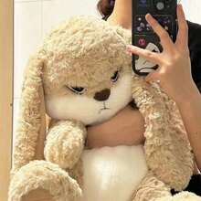 1pc Floppy Ear Plush Rabbit Doll: This Super Soft Plush Rabbit Doll Is A Comfortable Children's Pillow And Sleep Companion, Suitable For All Ages. This Rabbit Plush Doll Is Soft And Skin-Friendly, Making It A Perfect Sleep Partner For All Ages. - Multicolor - View 2