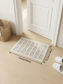 1pc Modern Minimalist Area Rug, Geometric Line Pattern Living Room Carpet, Soft Touch, Short Pile Modern Floor Rug, Suitable For Bedroom, Dining Room, Office, Home Decor And Doormat, Versatile For Various Occasions Like Music Festivals, Wedding Venues And Daily Home Use. - Multicolor - View 12